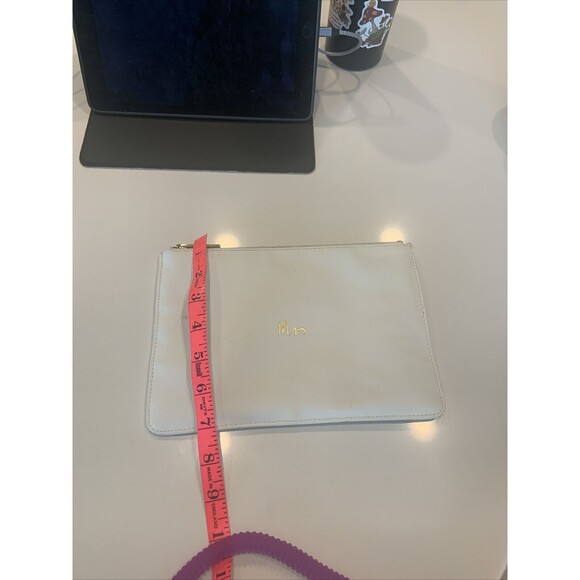 KATIE LOXTON BRIDAL PERFECT POUCH 'Mrs.' White And Gold Cosmetics Bag Wedding - Picture 3 of 5